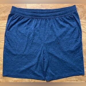 ALL IN MOTION Men's Shorts Size XXL Blue Color Elastic Waistband With Drawstring